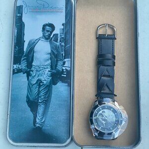 NEW Vintage 2004 Limited Edition 50th Anniversary James Dean Watch Black Dial